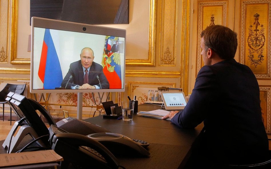 Putin i Macron: zderzenie stanowisk ws. Ukrainy